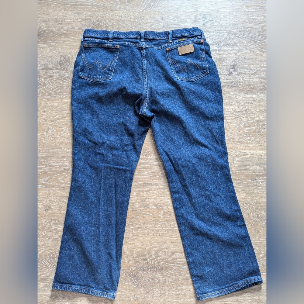 Wrangler Vintage Cowboy Cut Stretch Regular 947STR Straight Jeans Men's 44x30 - Picture 11 of 16